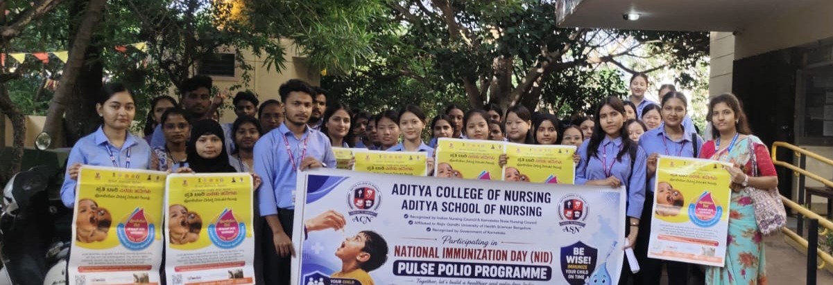Students participated  in National  pulse polio programme